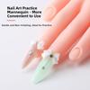 1 Set Magnetic Nail Art Practice Hand Bendable Nail Art Model Hand with Stand  Nail Training