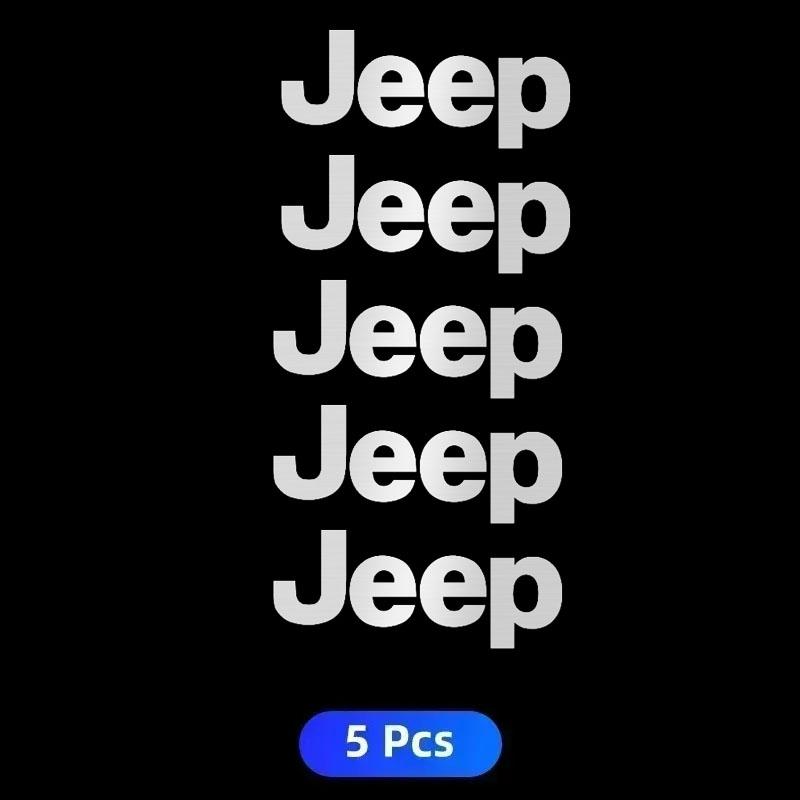 ARG3 3D Car Logo Decals for Jeep Grand Cherokee Wrangler JK Gladiator Compass Renegade Patriot Window Wiper Stickers Reflective Badge