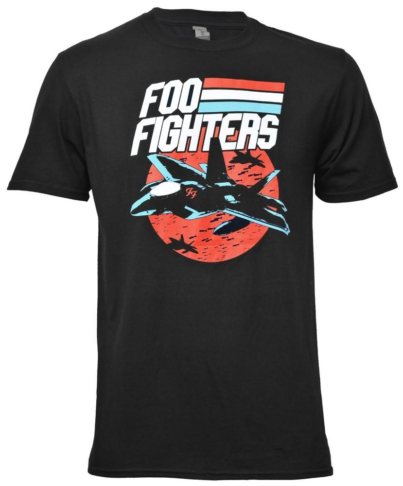 Official Foo Fighters T Shirt Jets Dave Grohl Rock Band Logo Black New S To 2XL
