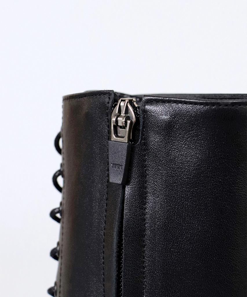 Heenn Mid Calf Monkey Boots. Black