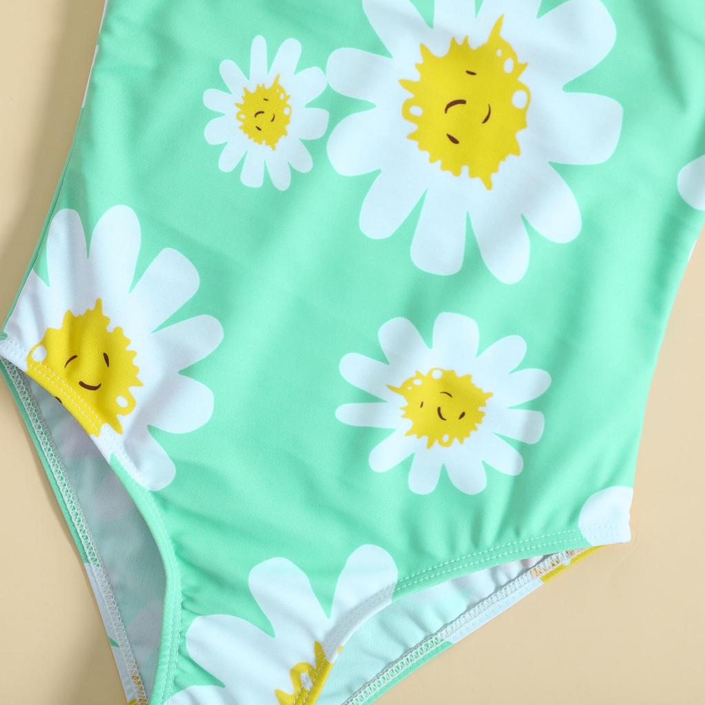 One-Shoulder Floral Strappy Swimsuit