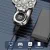Машинка для бритья головы Bawldy Pro, 6-в-1, съемные головки, плавающие головки с 9D лезвиями, водонепроницаемость IPX7, интеллектуальный светодиодный дисплей, перезаряжаемая, беспроводная