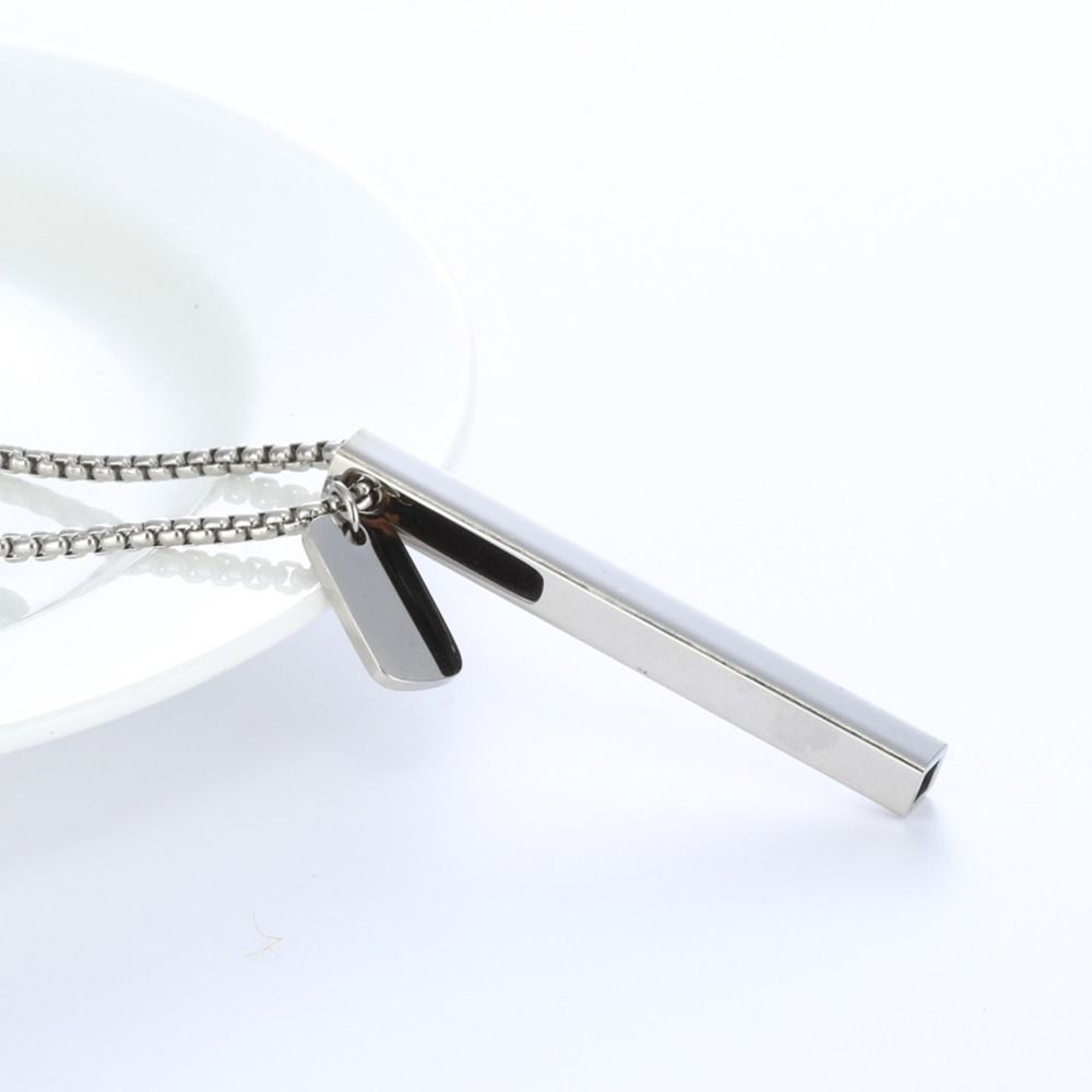 Ожерелье из нержавеющей стали Mindful Anapana для дыхания, стресс, тревога, свисток, ожерелье, йога, спорт