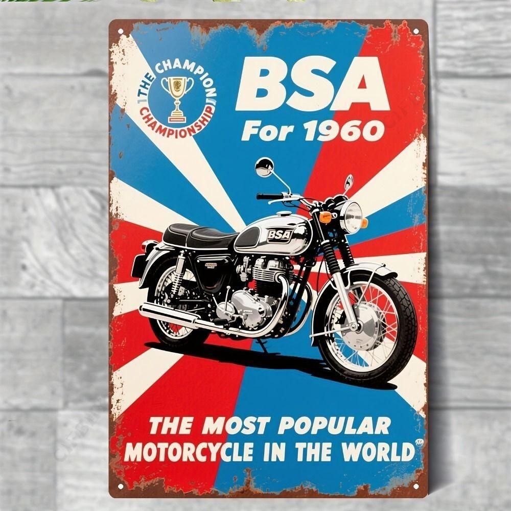 Moto Metal Interior Plaque In the Garage In the Bar On the Wall 20x30cm