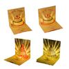 3D pop-up открытка-торт на день рождения с конвертом для женщин и мужчин, открытки, световая музыка, открытка на день рождения в качестве подарка