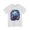 Неоновая футболка DJ Panda с красочным графическим изображением наушников