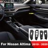 Для Nissan Altima - 2024 2025 Панель накладок кнопок стеклоподъемника внутренней двери автомобиля из углеродного волокна, аксессуары