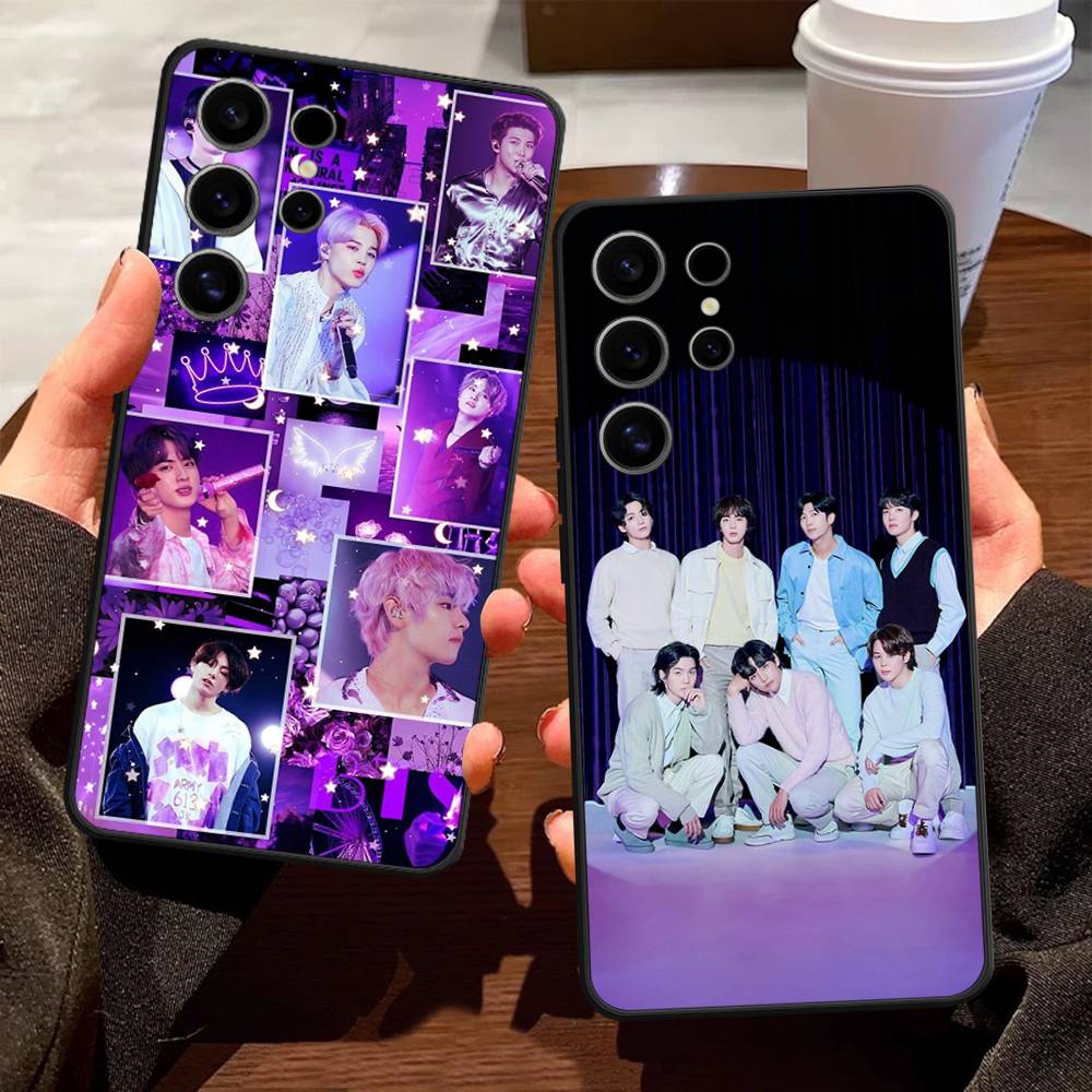 Чехол для телефона Samsung Galaxy Case S25 S23 S22 S21 S30 S20 S10 Ultra Plus FE с изображением KPOP B-BTS, мягкий чехол из ТПУ