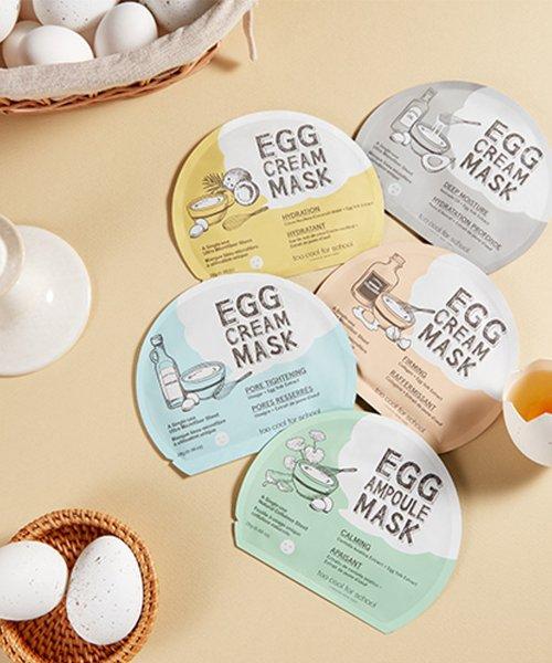 Too Cool For School 10ea Egg Cream Mask