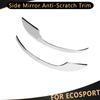 2Pcs Chrome Car Rearview Mirror Side Mirror Anti-Scratch Trim Sticker Cover Strip for Ford Ecosport 2013 -