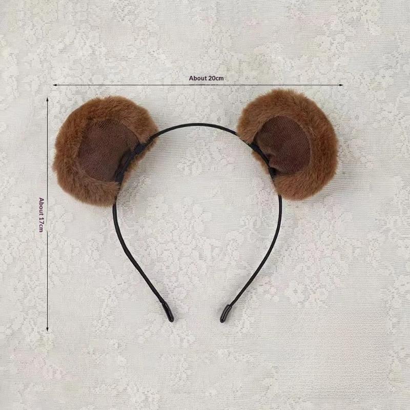 NEW 1Pcs Soft & Adorable Unisex Accessory Plush Bear Ear Headbands For Daily Parties And Cosplay Ideal Gift For All Ages