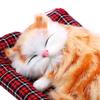 Car-styling Cute Simulation Sleeping Cats Lovely Plush Kittens Doll Toy Car Ornaments Dashboard Decoration Interior Accessories