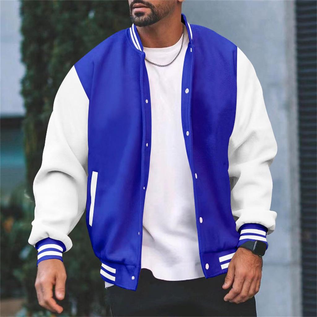 Casual And Versatile Men'S Loose Cardigans, Baseball Jerseys, Fashionable Jackets