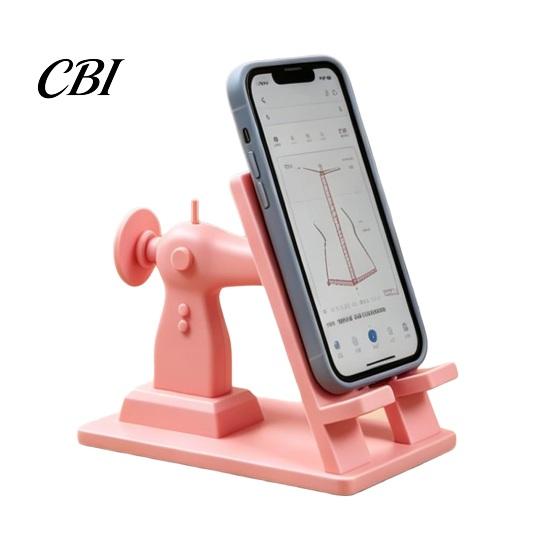 Sewing Room Organization Accessories Machine Phone Stand, Creative Desk Holder for Cell Tablet, Compact Mobile Cradle DIY Hands Free Mount Crafting