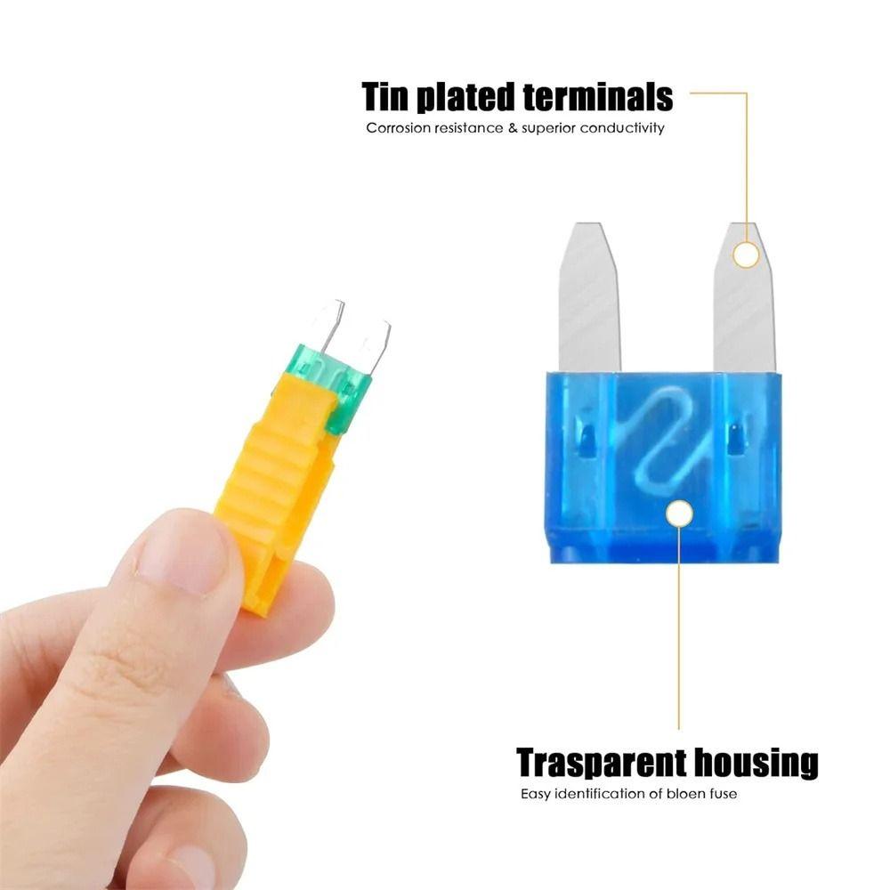 120pcs/box 2A-35A Fuse Combination Kit Plastic Box Auto Assortment Fuse Car Fuse Car Truck