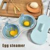 Микроволновая печь Двойная Яйцеварка Яйцеварка Пароварка Посудомоечная машина Термостойкая Яйцеварка Для Микроволновой Печи Кухонный Гаджет