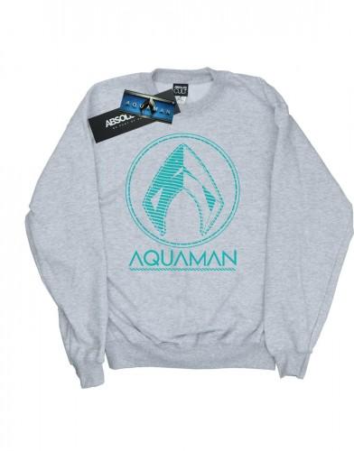 DC Comics Свитшот с логотипом Aquaman Aqua для мальчиков