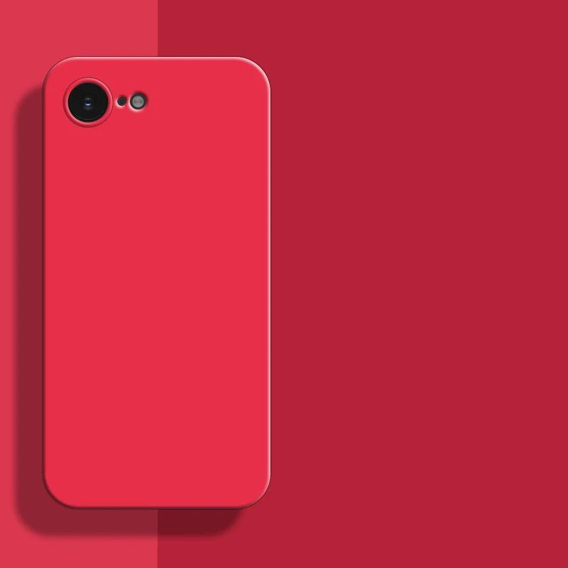 For iPhone 6 6S 6Plus Plus + 7 8 SE2 SE3 7Plus 8Plus SE2 SE3 SE4 SE 2025 16E Original Liquid Silicone Rubber Shockproof Bumper