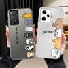 Чехол для телефона для Xiaomi Redmi Note 14 A1 11 Pro Note 13 12 Pro Plus A2 12 10 12C 13C 14C Милый мультяшный кот