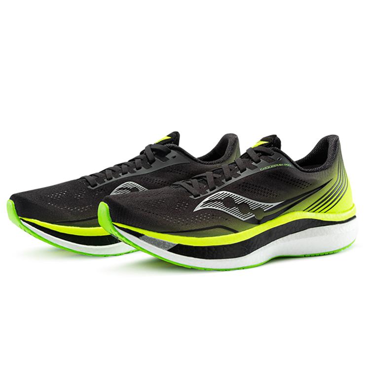 SAUCONY Нескользящие Износостойкие Низкие Беговые Кроссовки Мужские Черно-Зеленые S20598-87(M)