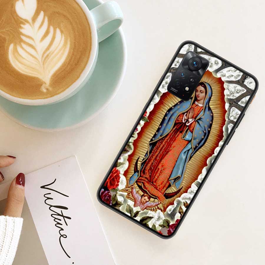 Чехол для телефона Дева Гваделупская Дева Мария Для Redmi Note 14 13 Pro 5G Plus 12 12C 10 10A 10C 9 9A 9C 9T 8 8A K60 K70 Pro Xiaomi