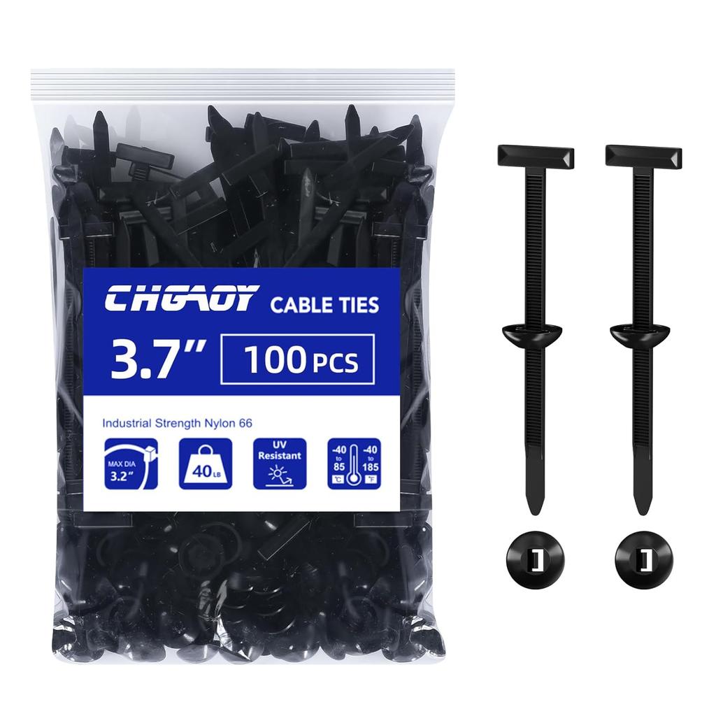 100Pcs Nylon Universal Cable Tie Buckle For Car, Automotive Zipper Clips, Self-Locking Plastic Rivets Grip Zip Ties, Button Ziptie Bumper Retainer