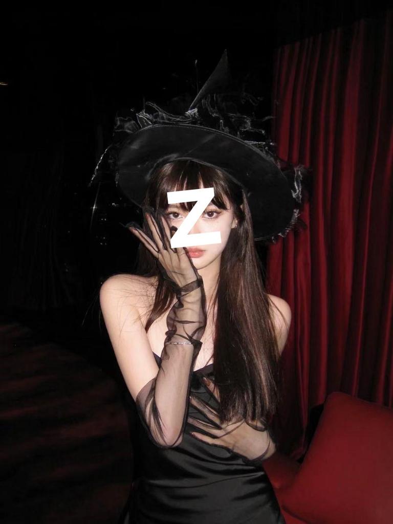 Черная шляпа ведьмы-волшебника Лолиты с вуалью - аксессуар для косплея на Хэллоуин