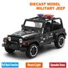 1/32 масштаб, военный джип, литая под давлением модель автомобиля, игрушечный автомобиль с откатом, звуком и светом для детей, коллекция подарков для мальчиков и девочек
