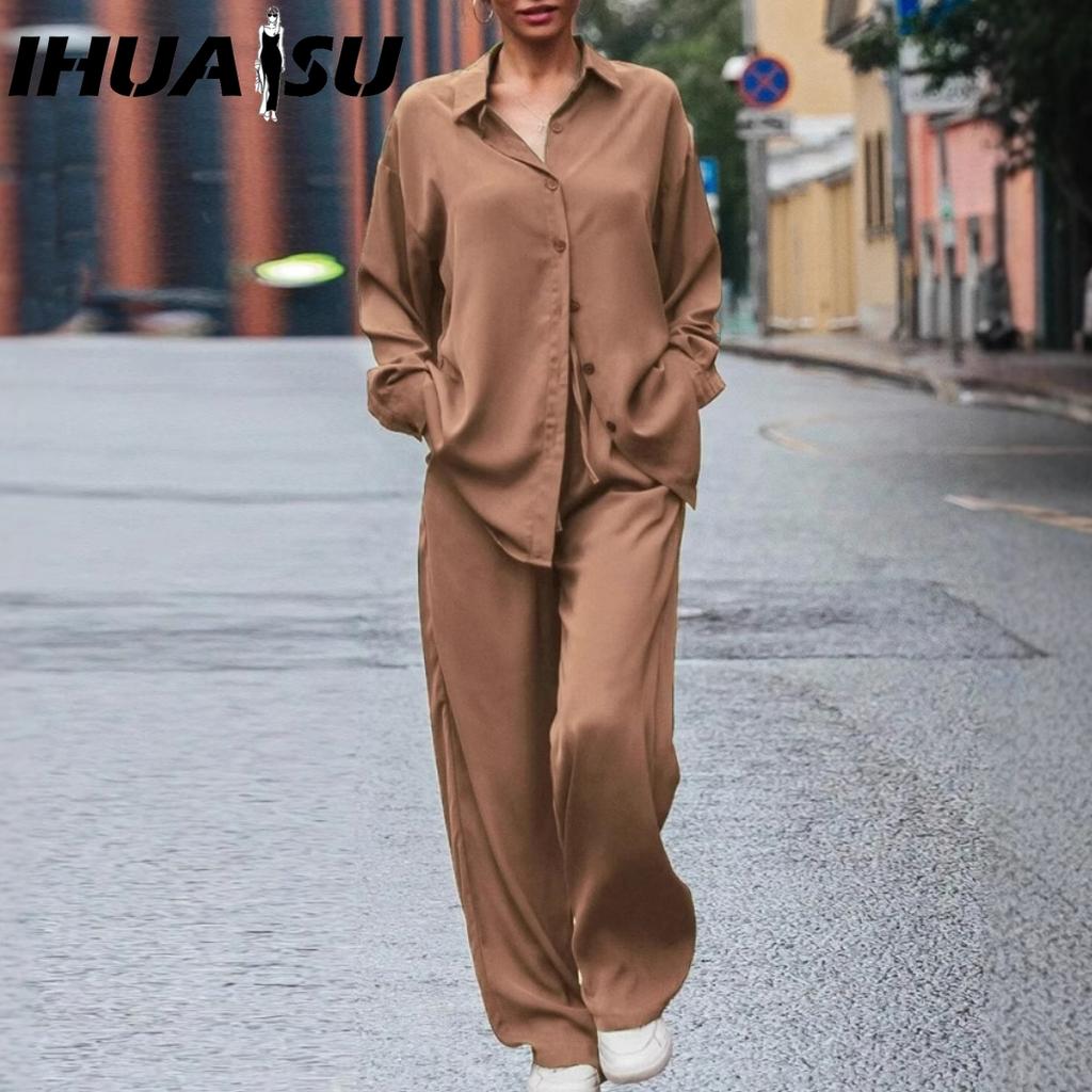 IHUASU Women's Fashion Multi-color Loose Casual Suit