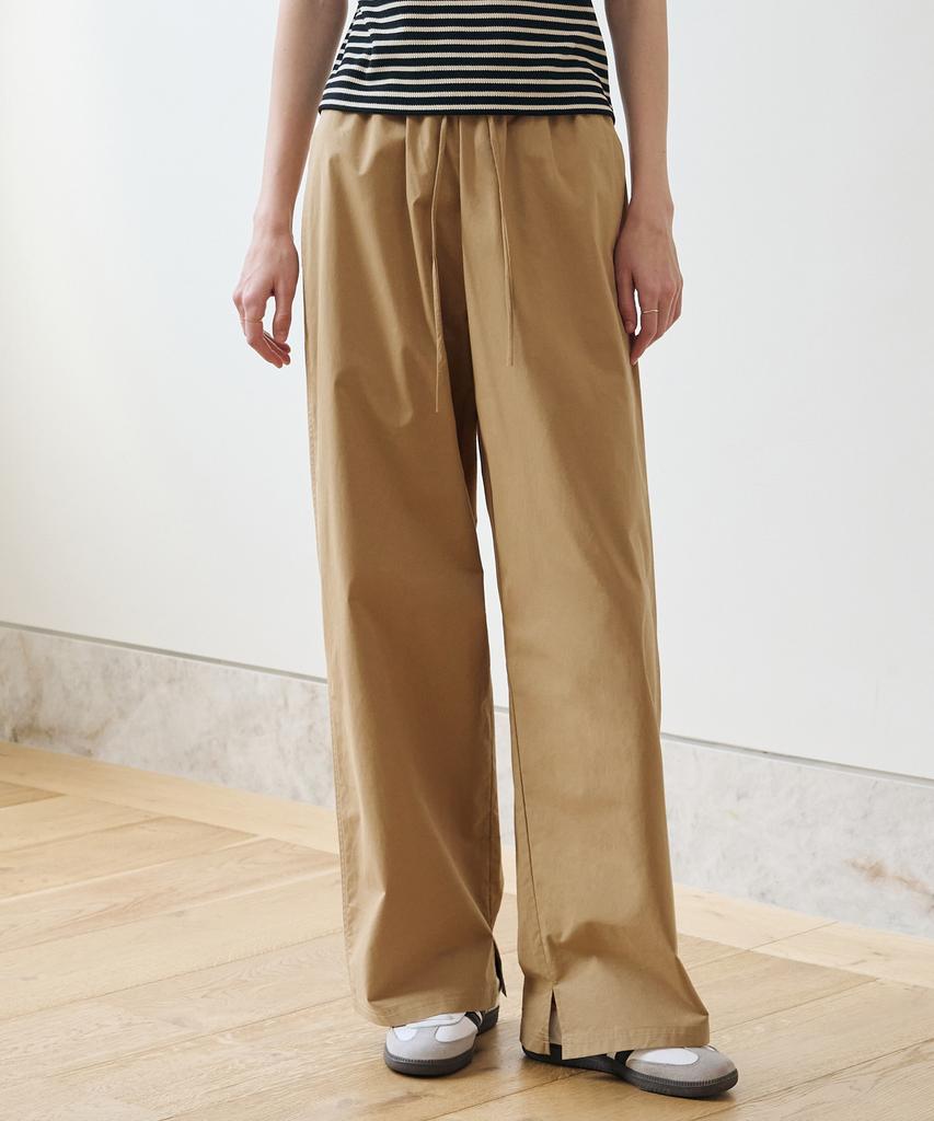 Брюки с разрезом из хлопковой тесьмы Deuloupisumeon [Слоновая кость]