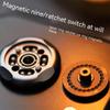 Magnetic Push Slider Master 2.0 Antistress EDC Adult Fidget Toys Metal Spinner Ratchet Haptic Coin for Anxiety