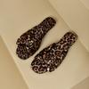 Модные женские тапочки, балетки, летние новинки, горячая распродажа, круглый носок, леопардовый принт, модные и сексуальные женские шлепанцы