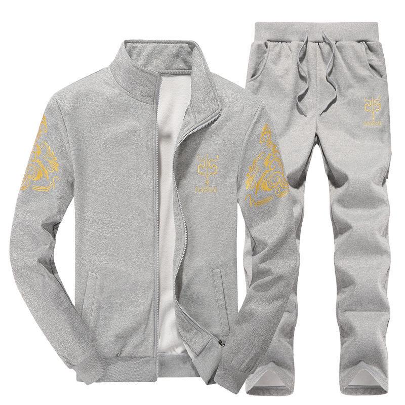 Комплект из толстовки с капюшоном и спортивных штанов для мальчиков весна и осень - модный молодежный спортивный костюм из тонкого флиса