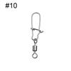Fishing Buckle Pin Fishing Accessories Fishhook Swivels Eight-ring Connector Stainless Steel Snap