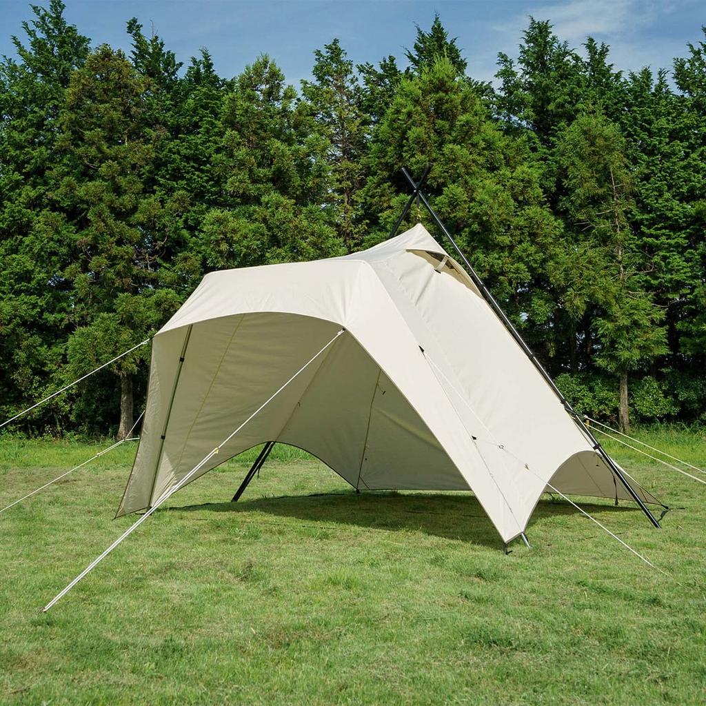 Ogawa Outdoor Camping Tent Piraeus 5 x Sand Beige x Dark Brown 2746 [для людей] Off-white