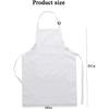 Kids Chef Hat And Apron Set For Cooking Baking Painting, Adjustable Kids Aprons And Chef Hats Set, White
