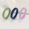 Fashion Multicolor Resin Acrylic Rings for Women Simple Solid Colors Geometric Round Finger Ring Jewelry Gift Anillo Mujer