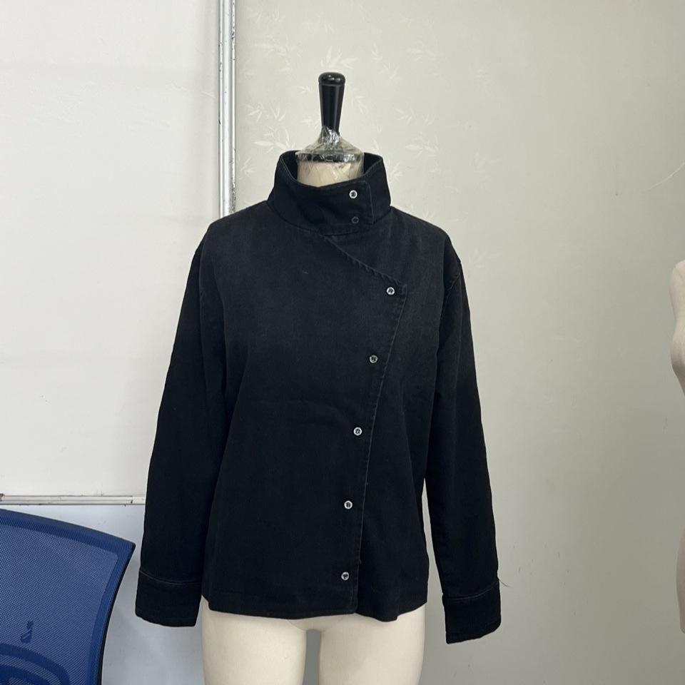 Women's American Retro Fencing Jacket Stand Collar Loose Fit Vintage Design Outerwear 2026 Spring Fall