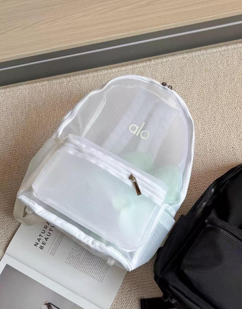 Рюкзак Alo Summer с двумя лямками, прозрачный, из нейлоновой сетки - Модный унисекс дорожный рюкзак, в японском и корейском стиле.