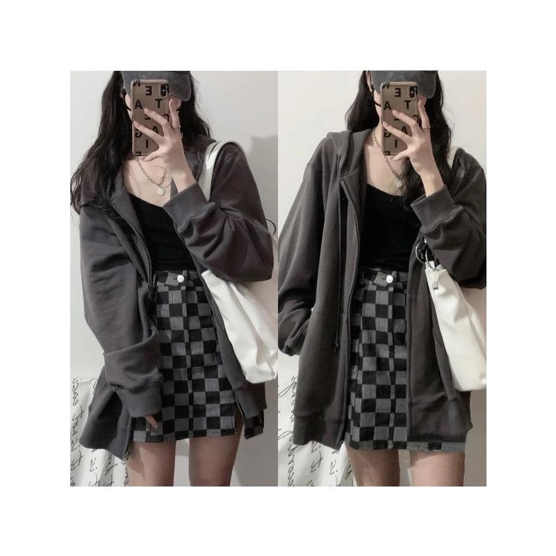 Новый тяжелый кардиган в стиле рыбьей чешуи bf корейский свободный кардиган на молнии свитшот для мужчин и женщин белый повседневный пиджак в стиле бойфренда осенний тренд