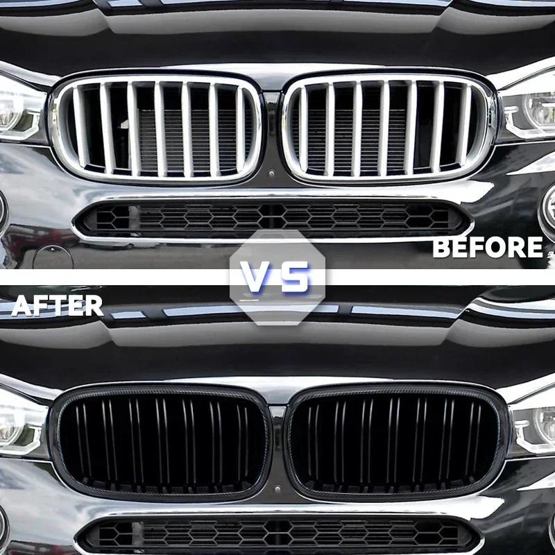Glossy Black Front Kidney Sport Grill Grille Single Slat For BMW X5 F15 X6 F16 X5M F85 Mesh Replace Racing Grills