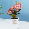 Искусственное растение в горшке Реалистичная имитация цветка Яркий цвет Искусственная орхидея-бабочка Бонсай