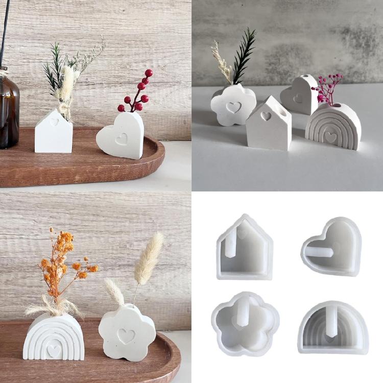 Элегантная прочная силиконовая форма-инструмент для цветочных горшков в форме радуги. Незаменимый аксессуар для домашнего использования. Энтузиасты эпоксидной смолы