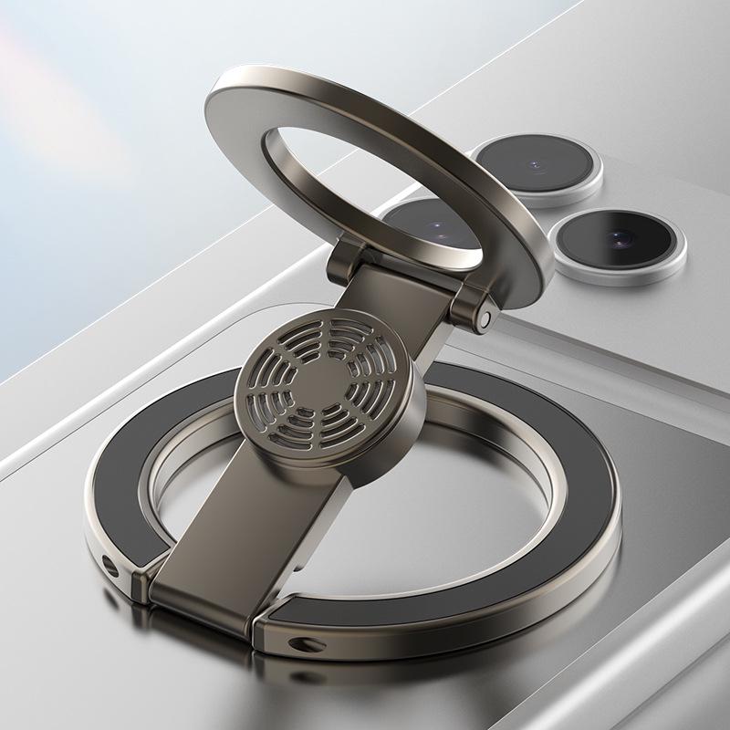 Складной двусторонний магнитный держатель для телефона с ароматическим потоком и кольцом для пальца