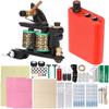 8 Wraps Tattoo Coil Machine Mini Tattoo Power Supply Complete Tattoo Lining Machine for Beginners