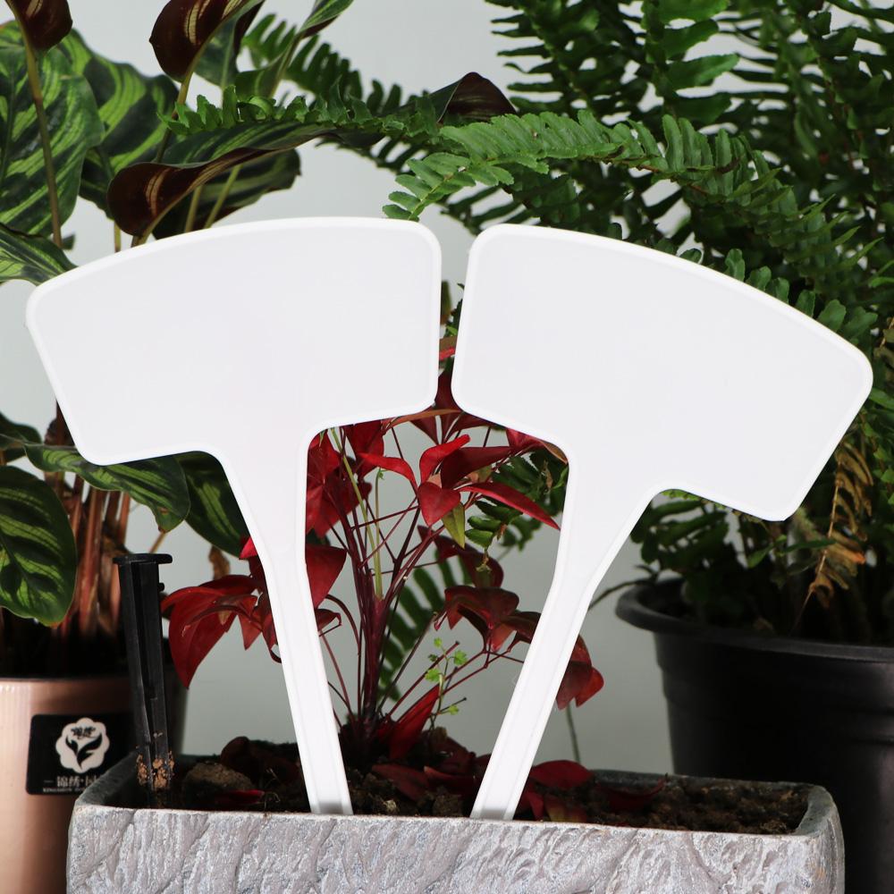 Высокие белые бирки для садовых растений в горшках, водонепроницаемые, устойчивые к ультрафиолетовому излучению, этикетки для теплиц, цветов, овощей, трав, маркеры для вывесок