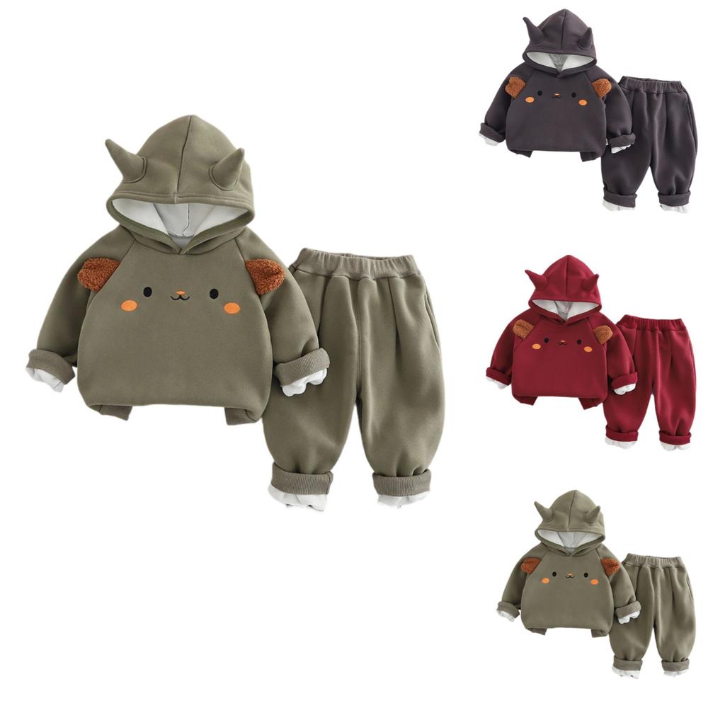 Kids Casual Long-Sleeve Set, Comfortable Daily Wear Outfits