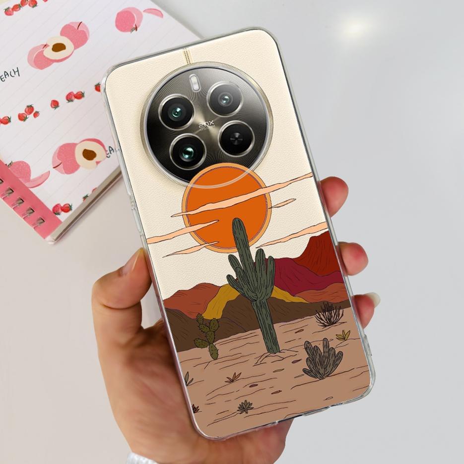 Чехол для Realme 12 Pro Plus RMX3840 Роскошный Расписной Чехол Мягкий Силиконовый Чехол для Телефона Для Realme 12 Pro Realme12 Pro+ Fundas Бампер