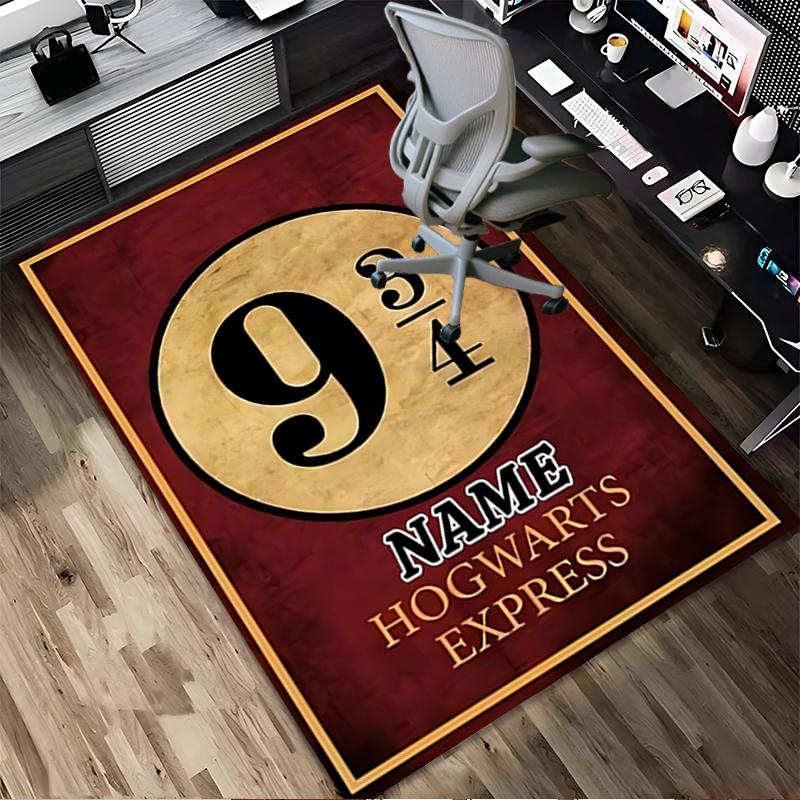 Custom Name Wolf Living Room Non-Slip Area Rug Soft Carpet for Bedroom Kids Playroom Sofa Office Home Decor Doormat