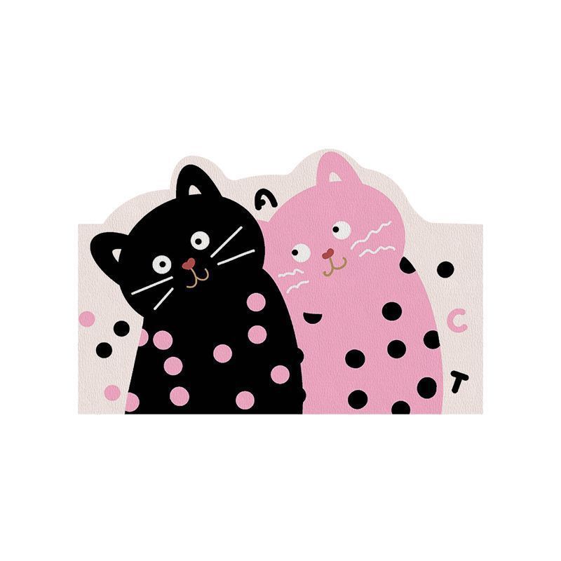 Коврик для ванной в стиле Instagram с милым котом, нескользящий, впитывающий, быстросохнущий, коврик для туалета, душевой комнаты, ковер, за которым легко ухаживать